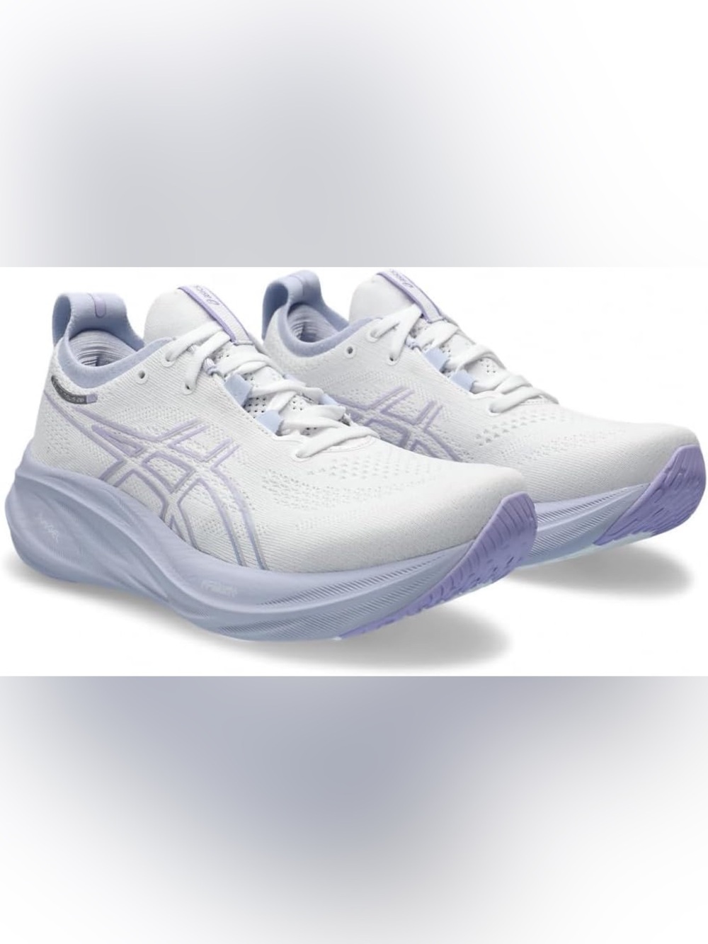 ASICS Gel Nimbus 26 Running Shoes Women 7.5 Platform White/Fresh Air - Picture 3 of 13